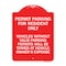 Signmission Parking Permit Permit Parking for Residents Only Vehicles Without Valid Parking Permi, RW-1824-23399 A-DES-RW-1824-23399 - alternate 1
